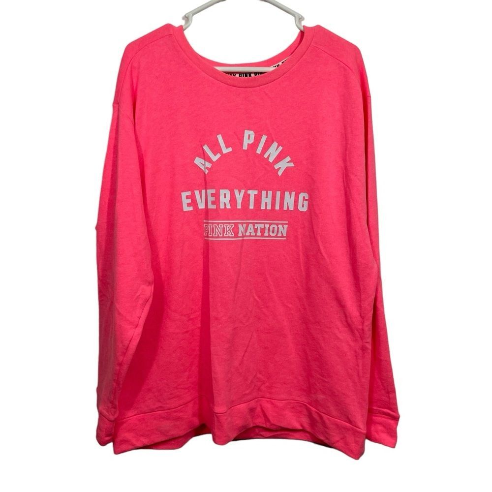 NWOT Victoria’s Secret PINK Oversized Crewneck Sweater
